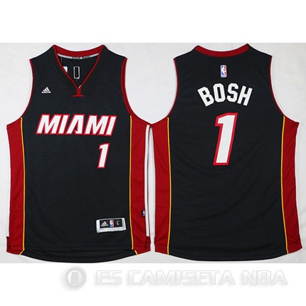 Camiseta Bosh #1 Miami Heat Negro - Haga un click en la imagen para cerrar